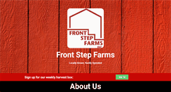 Desktop Screenshot of frontstepfarms.com